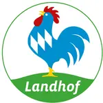 Logo der Produktlinie Landhof vom Blauen Gockel