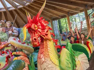 Drachenachterbahn im Freizeitpark Ruhpolding.